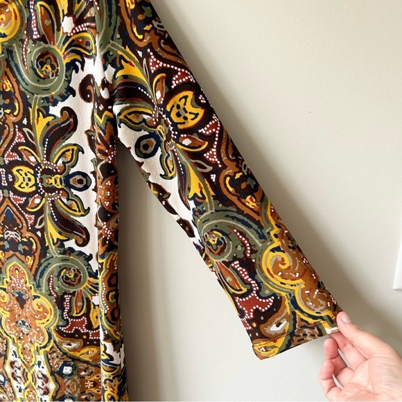 Haani paisley print stretchy midi dress - Picture 3 of 7